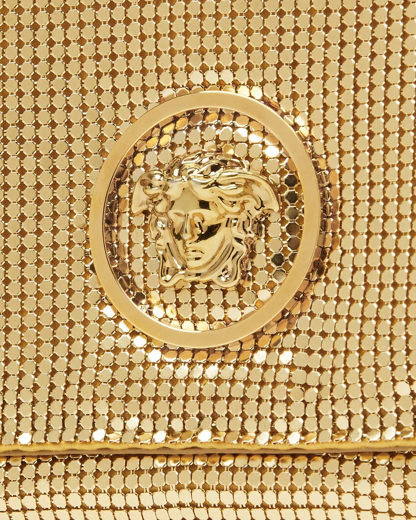 Versace Embellished Chain-Linked Clutch Bag