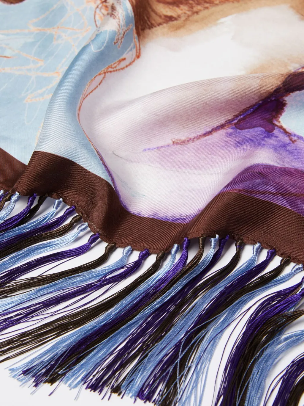 Weekend Max Mara Pattern-Printed Fringed Scarf