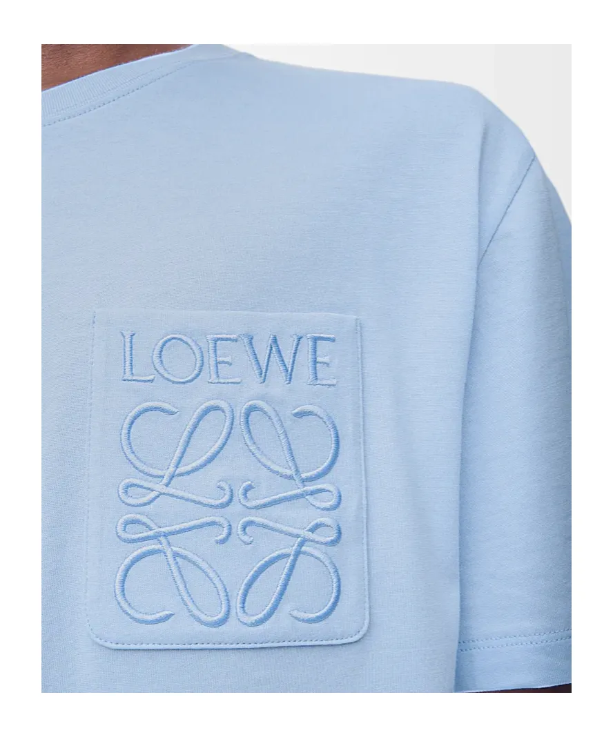 Loewe Logo Embroidered Crewneck T-Shirt