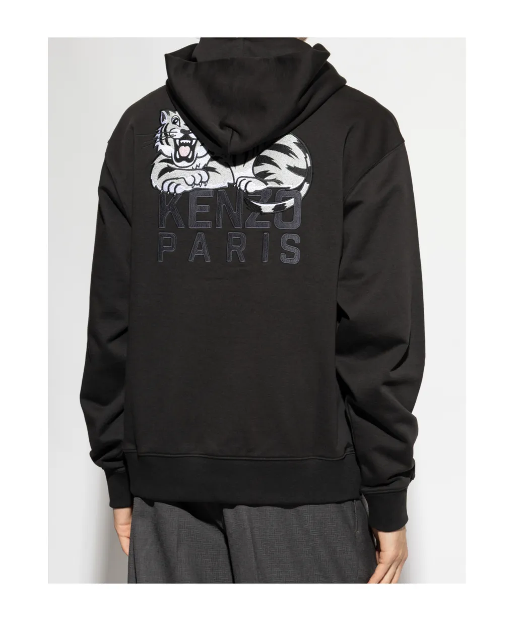 Kenzo Logo Embroidered Hoodie
