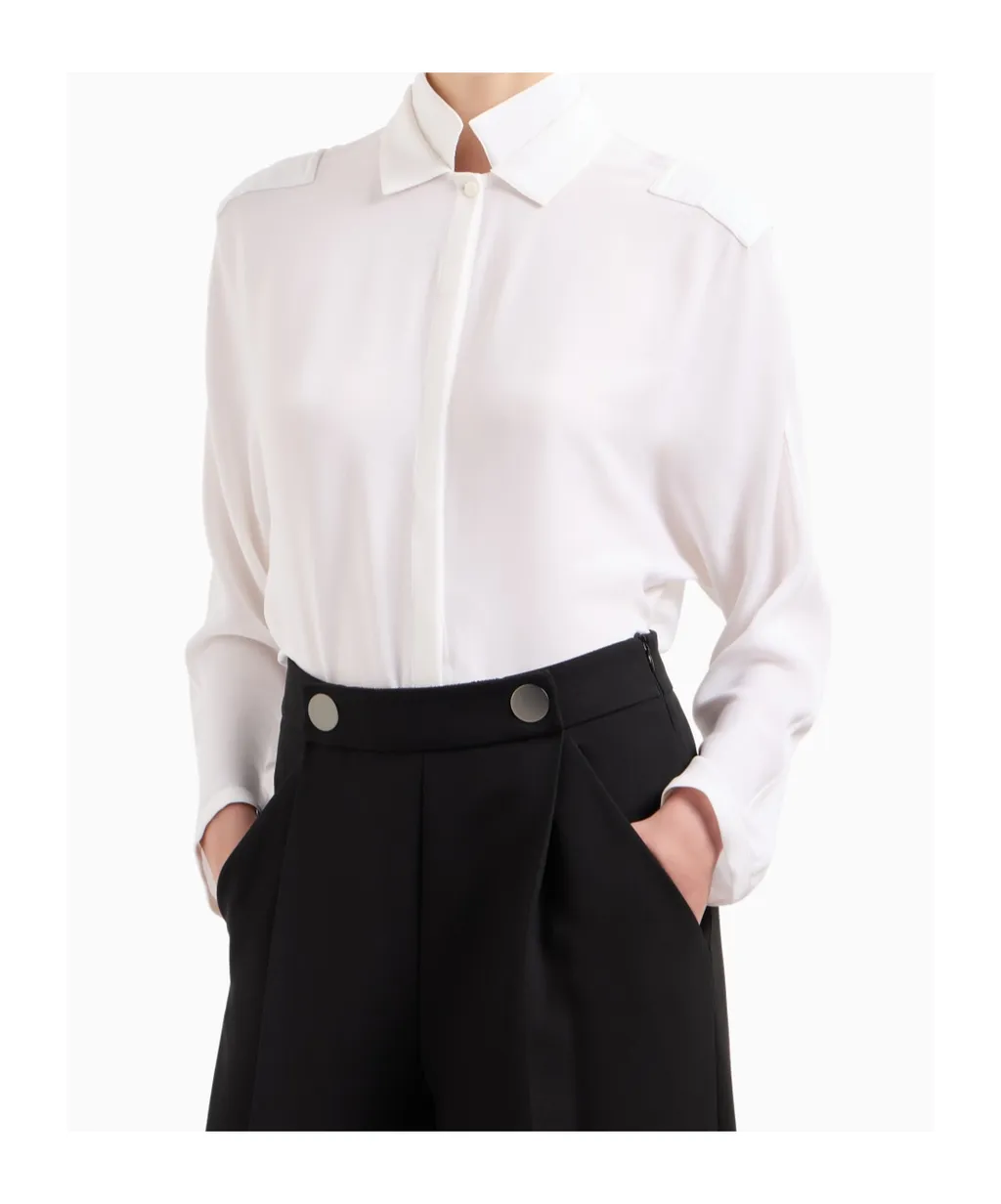 Long-Sleeve Collared Shirt