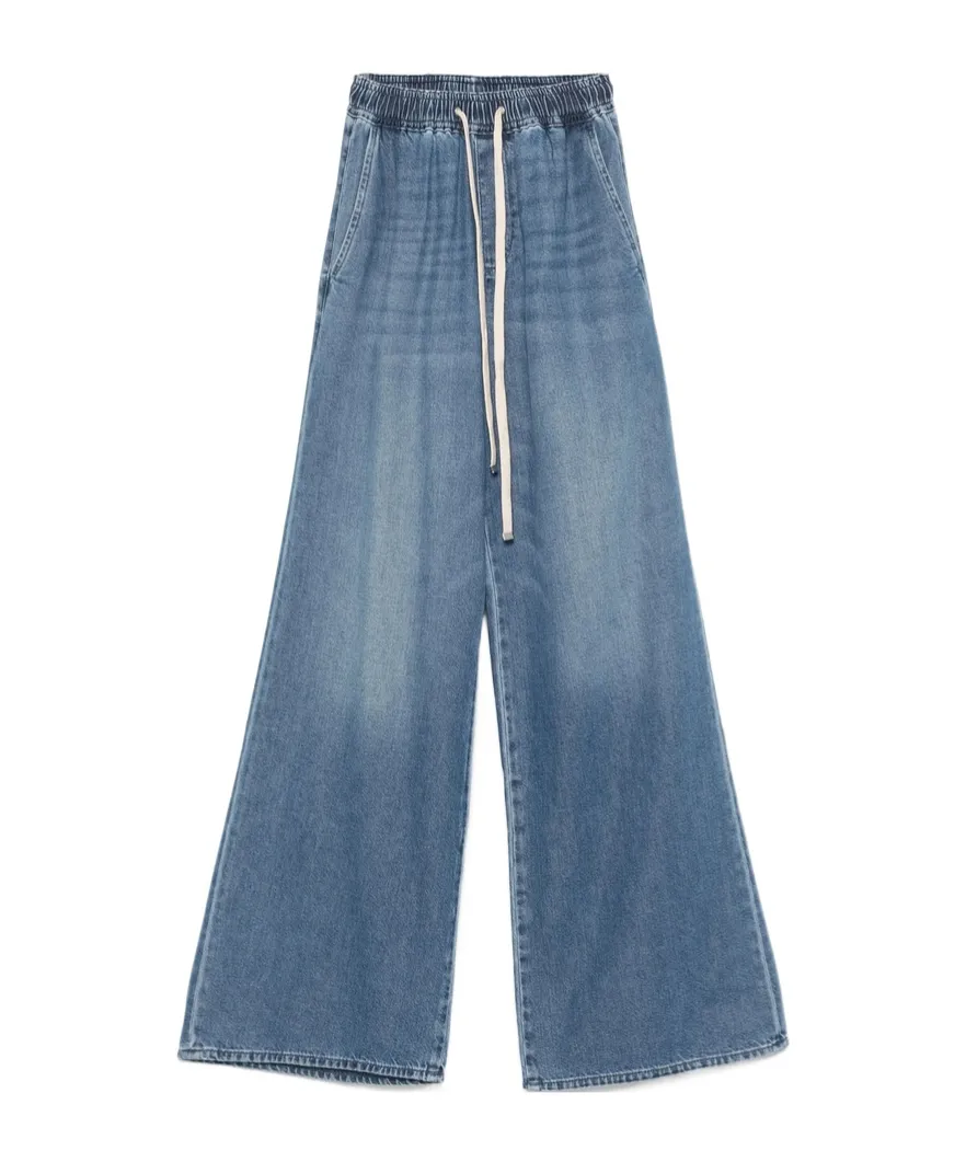 Elasticated-Waistband Jeans