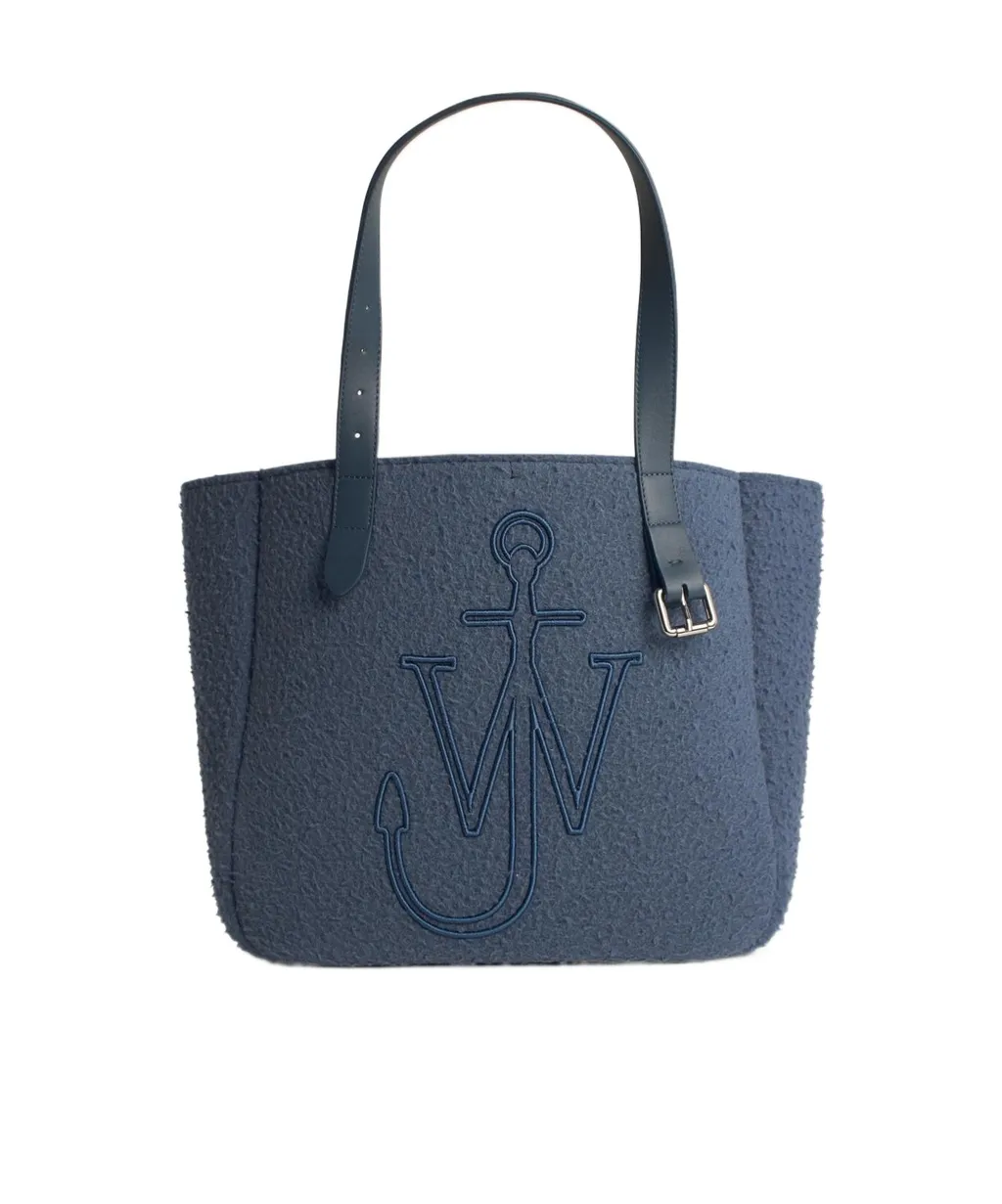 Jw Anderson Logo Embroidered Shopper Bag