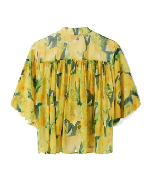 Lemon-Print Blouse