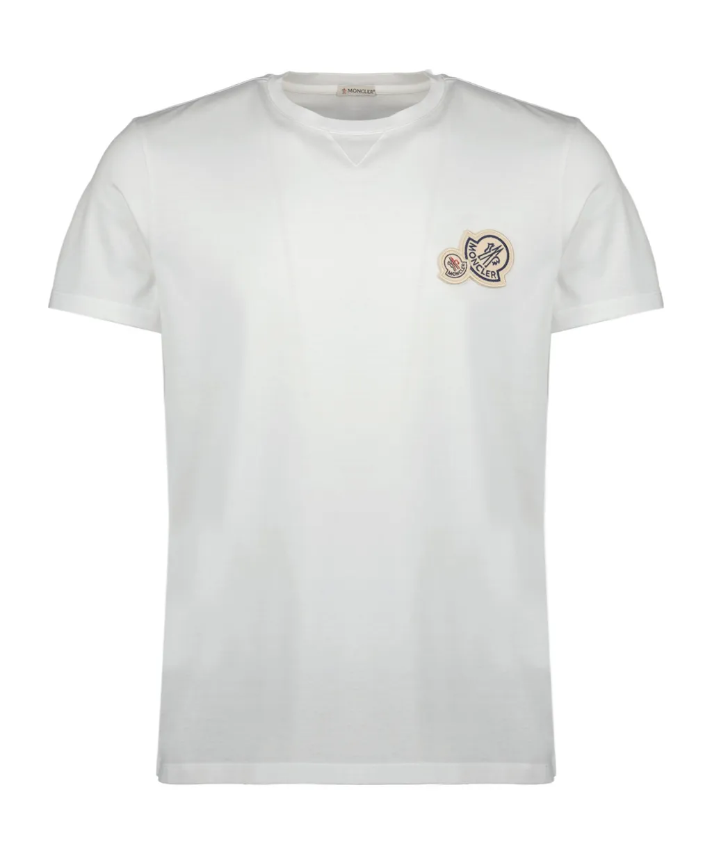Moncler Logo Embroidered Crewneck T-Shirt