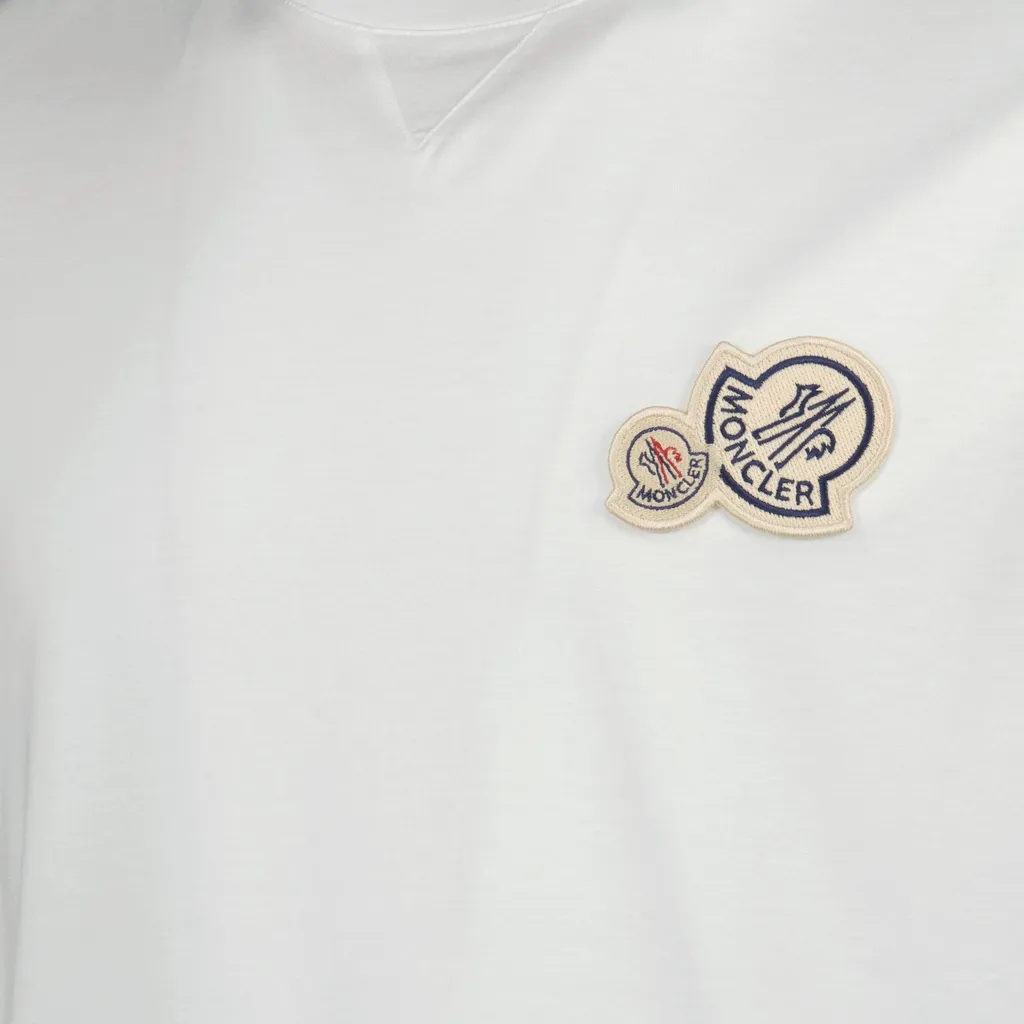 Moncler Logo Embroidered Crewneck T-Shirt