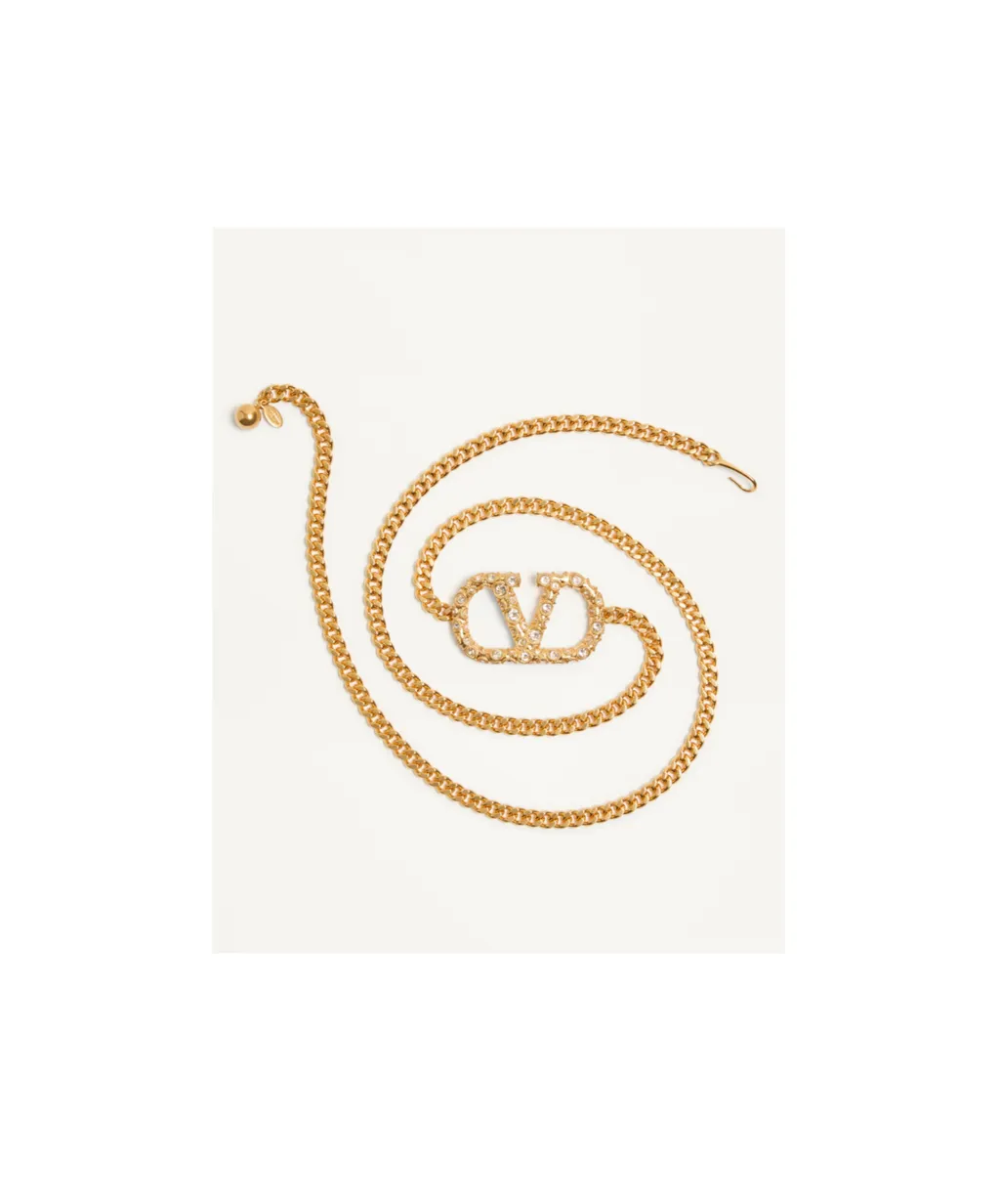 Vlogo Crystal-Embellished Belt