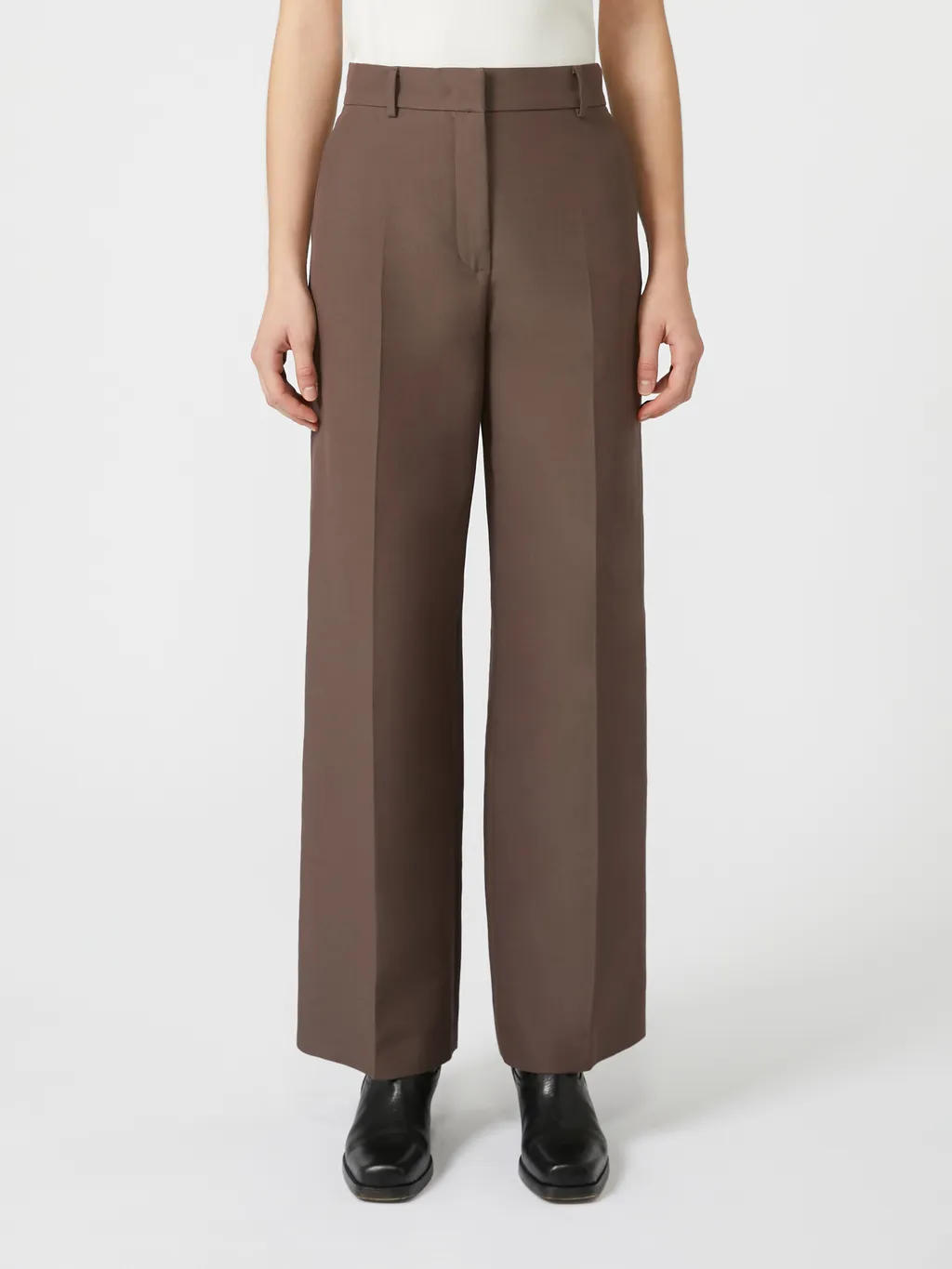 Technical Cotton Palazzo Trousers