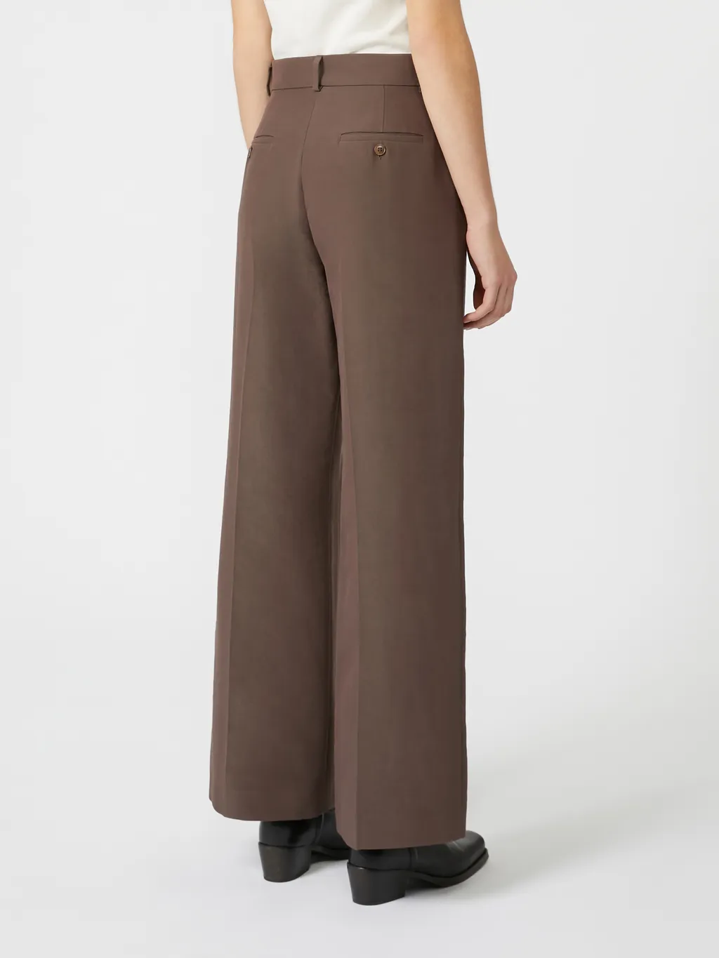 Technical Cotton Palazzo Trousers