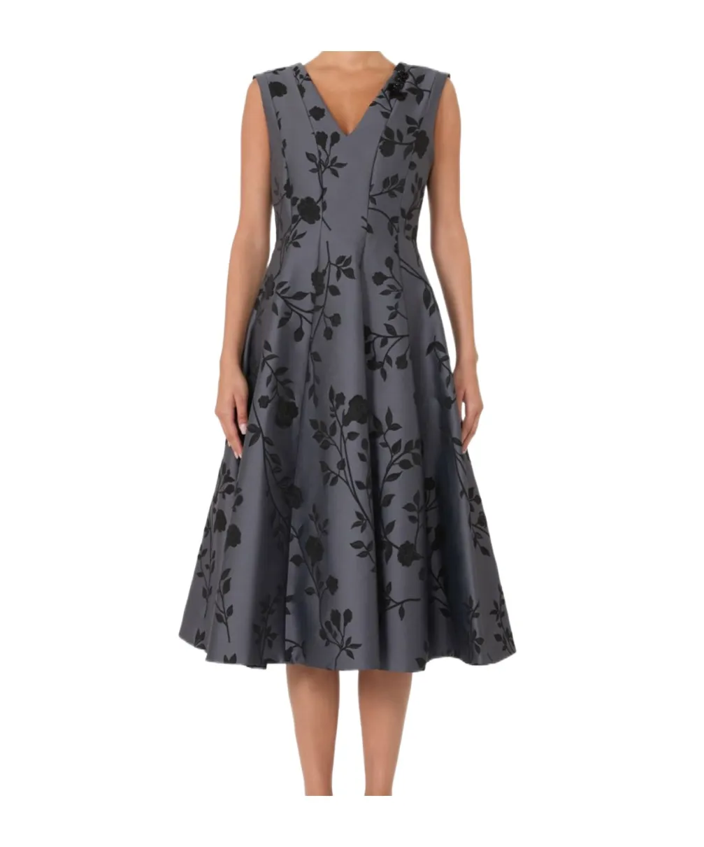 Cotton-Blend Jacquard Dress