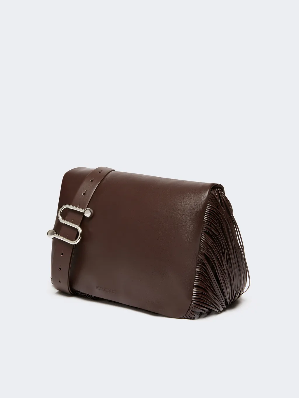 Sportmax Soffy Fringes Logo Debossed Pouch