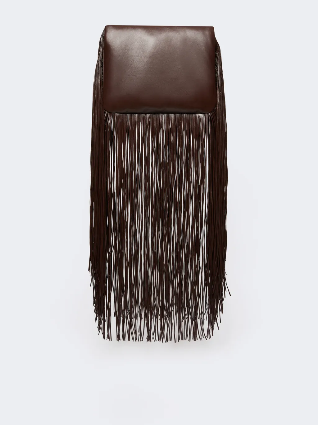 Sportmax Soffy Fringes Logo Debossed Pouch