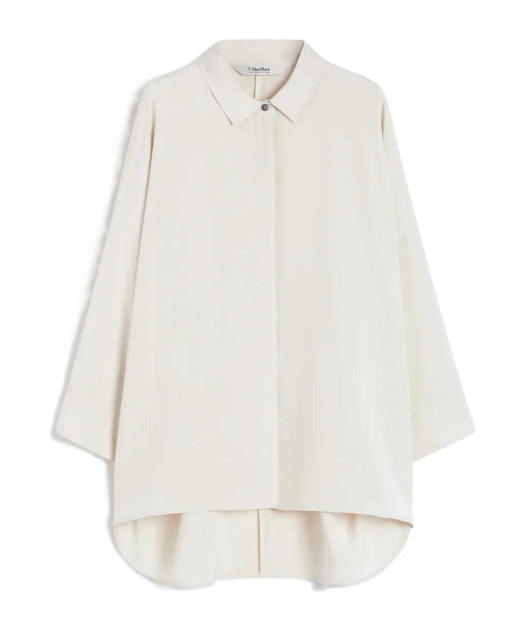 Oversized Crepe De Chine Shirt