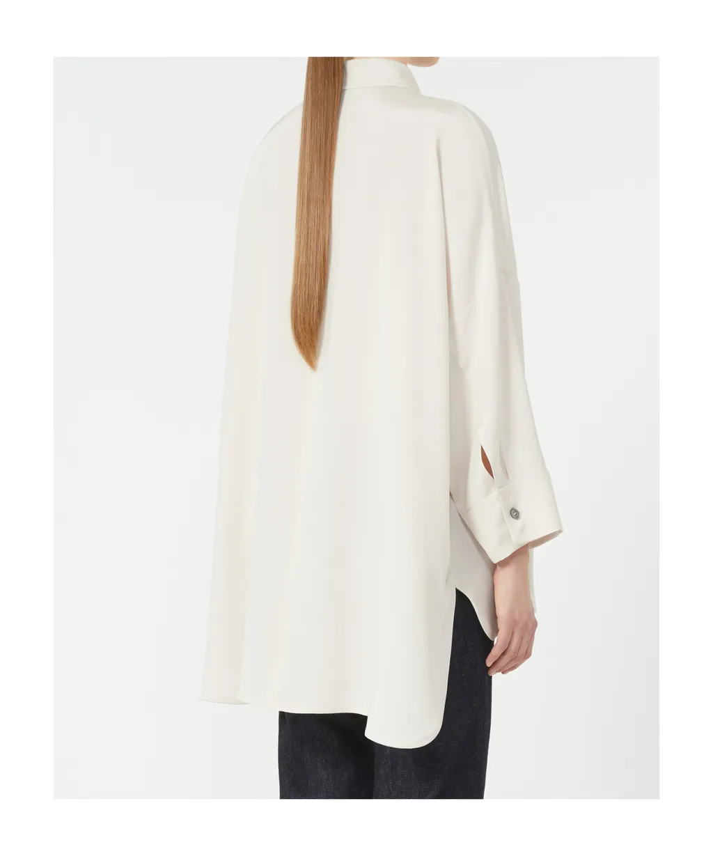 Oversized Crepe De Chine Shirt