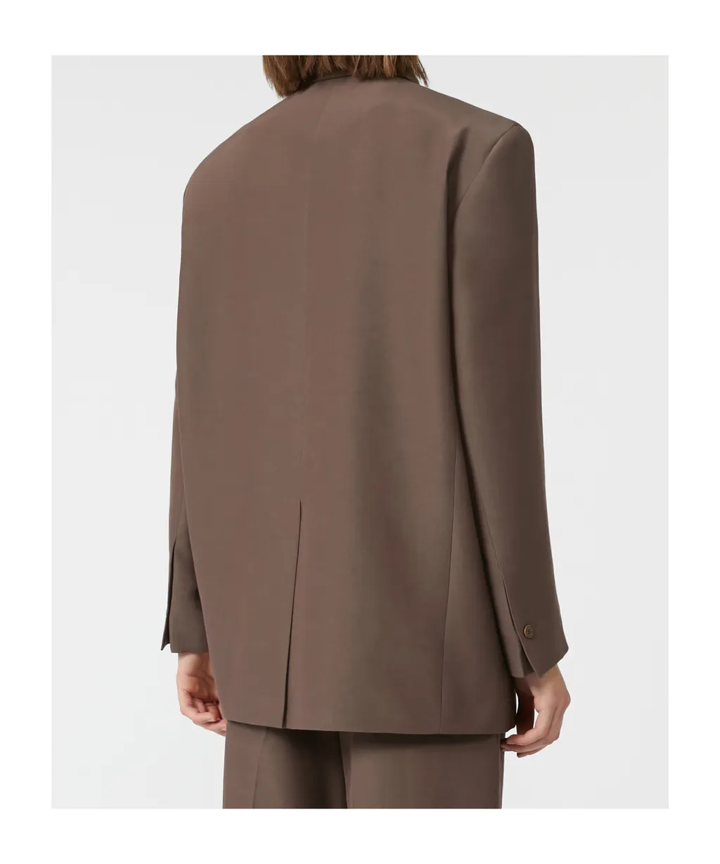 Oversized Cotton-Blend Blazer