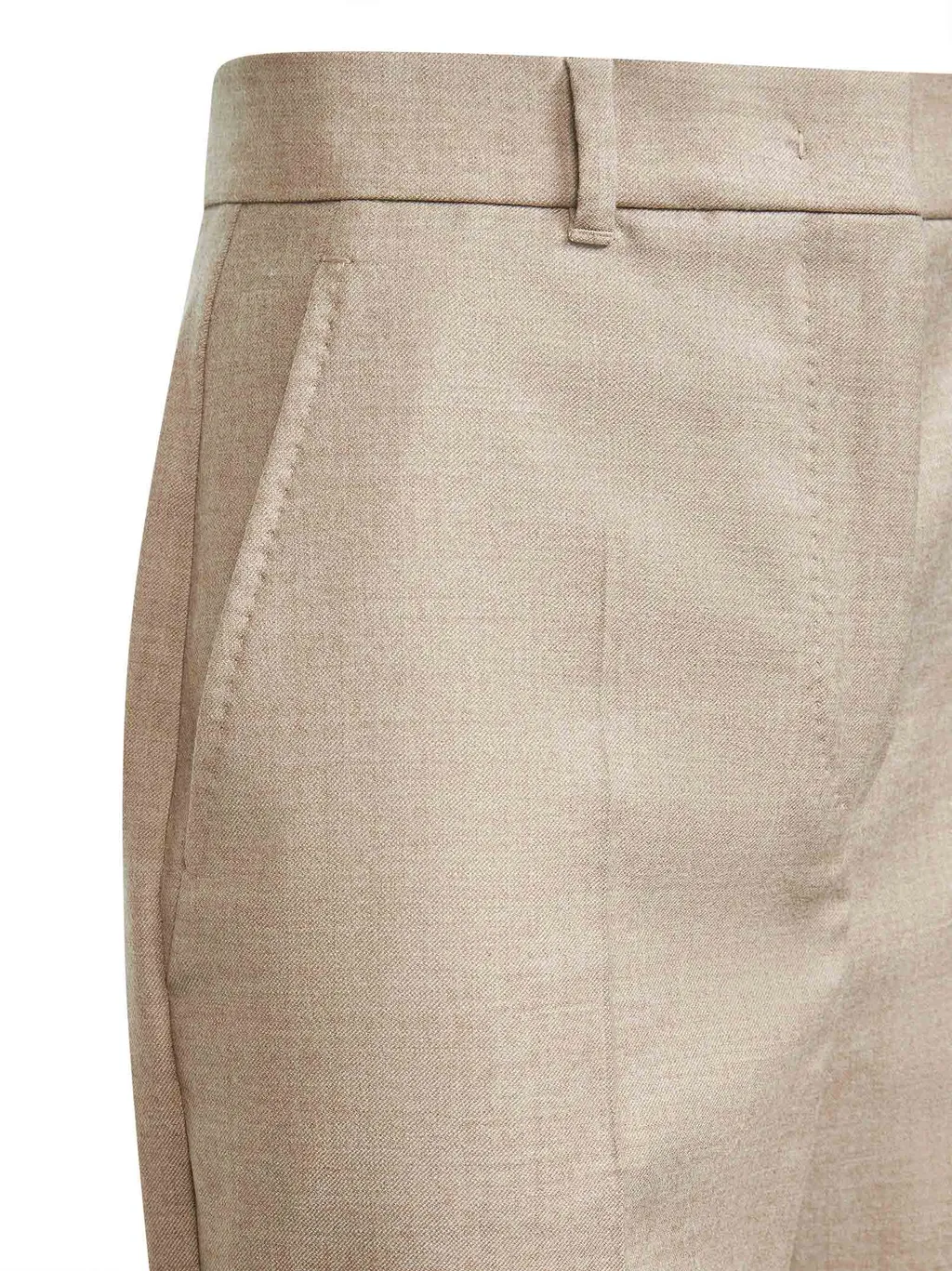 Casual Pants With Belt Loops