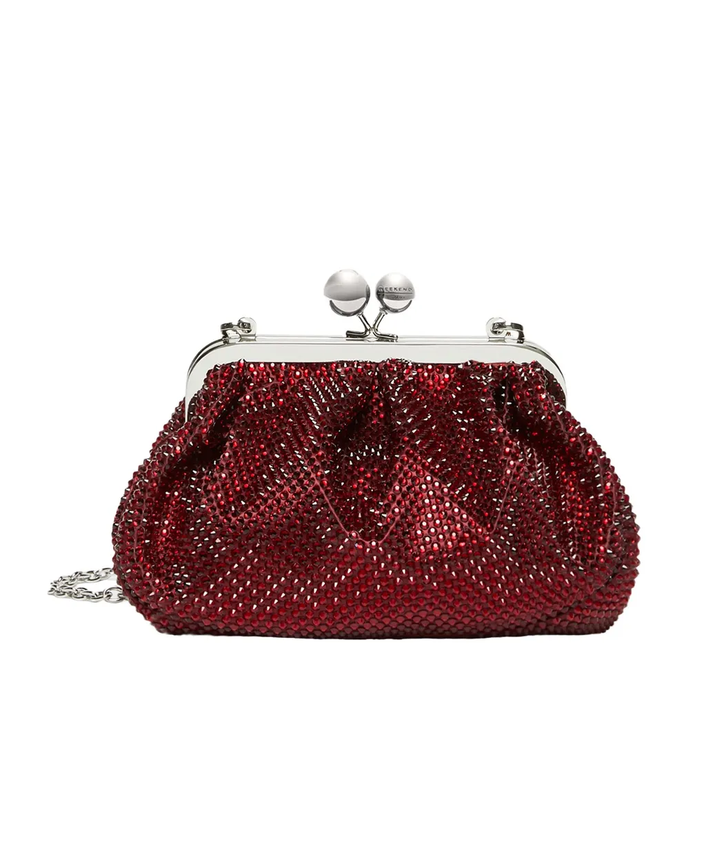 Small Pasticcino Bag In Satin With Rhinestones