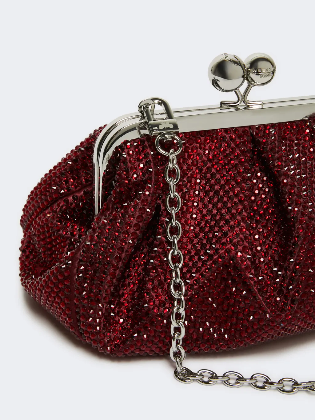 Small Pasticcino Bag In Satin With Rhinestones