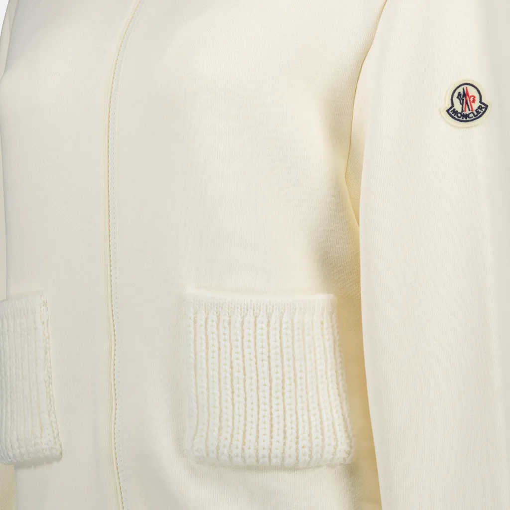 Moncler Knitted Pocket Zip-Up Hoodie