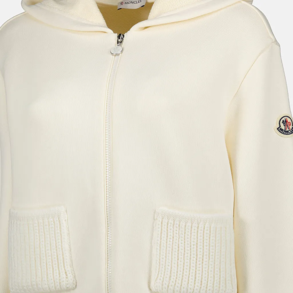 Moncler Knitted Pocket Zip-Up Hoodie