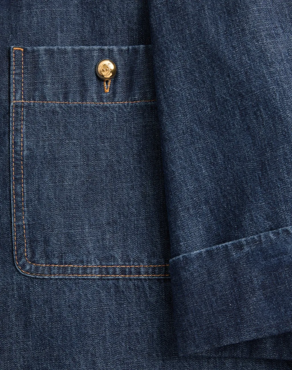 Valentino Collared Short-Sleeve Denim Shirt Dress