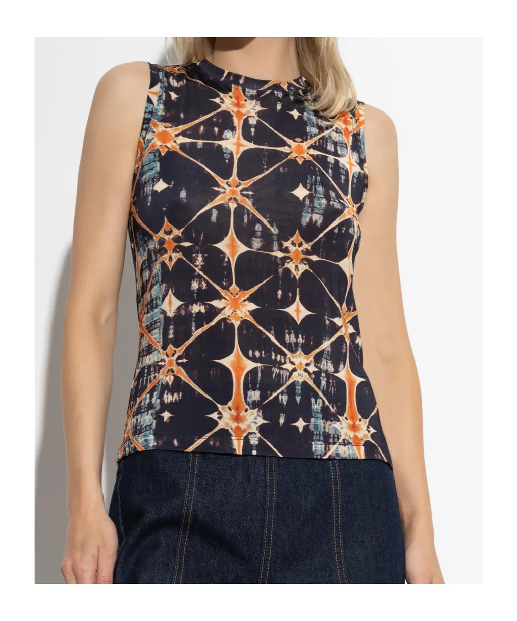 Ines Printed Sleeveless Top