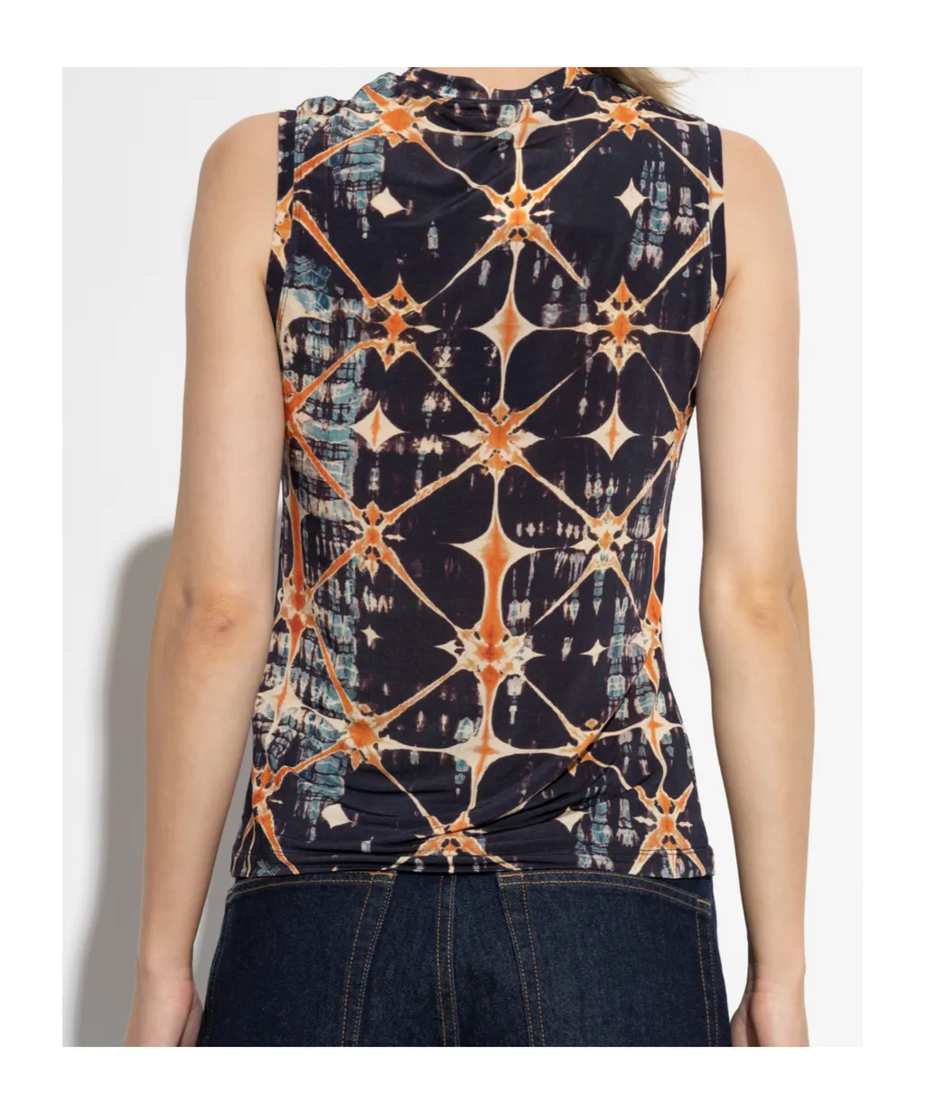 Ines Printed Sleeveless Top