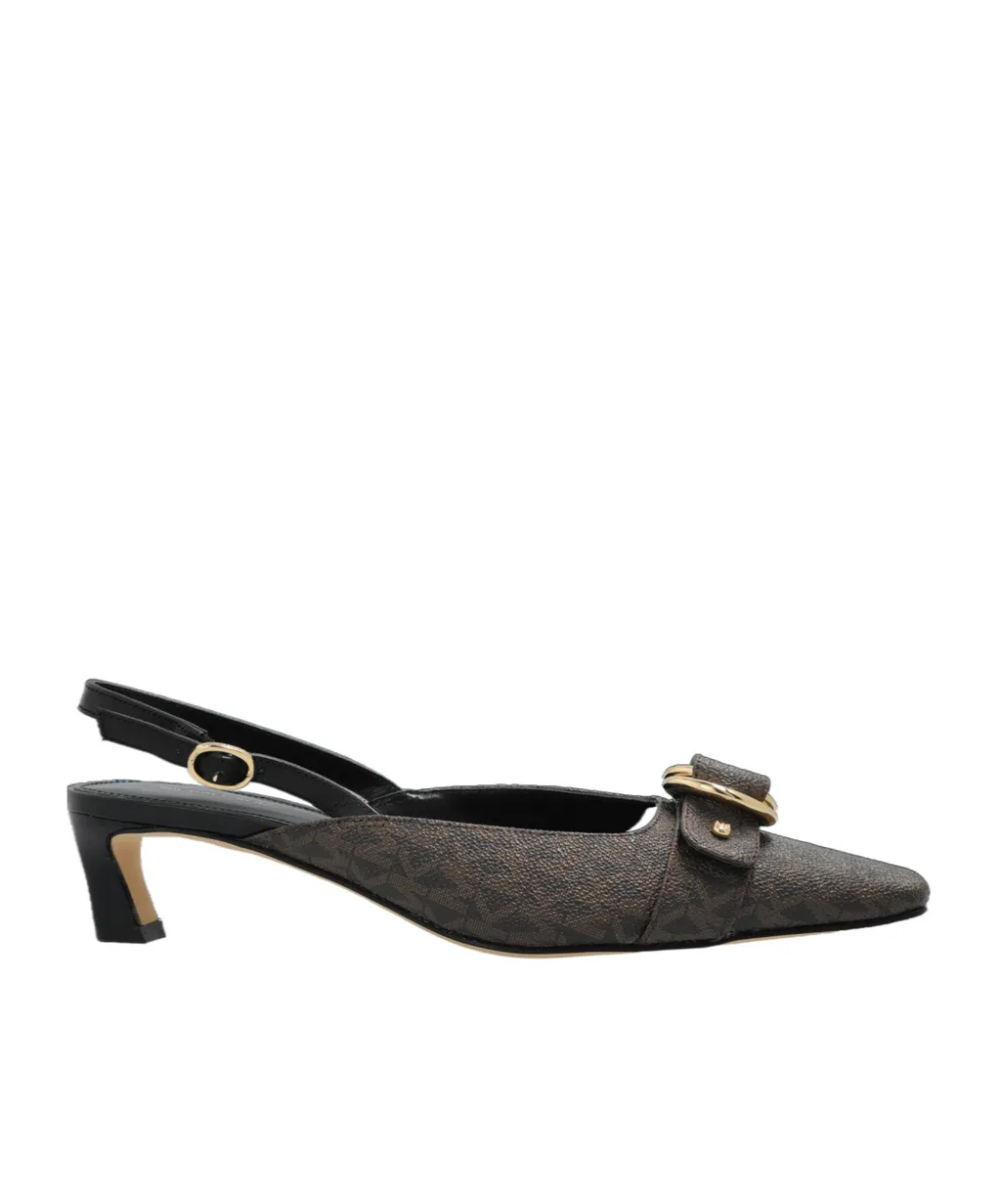 Jaden Slingback Kitten-Heel Pumps