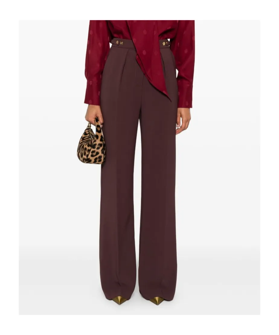 Elisabetta Franchi Embellished Crpe Trousers