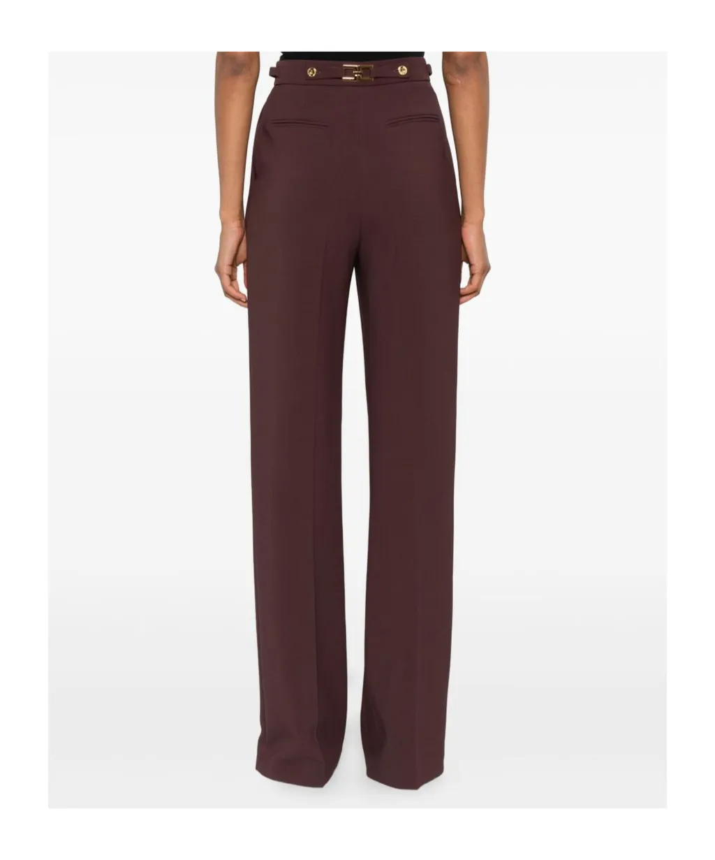 Elisabetta Franchi Embellished Crpe Trousers