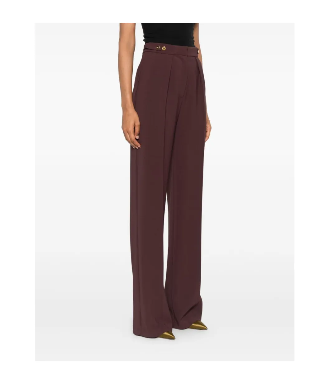 Elisabetta Franchi Embellished Crpe Trousers