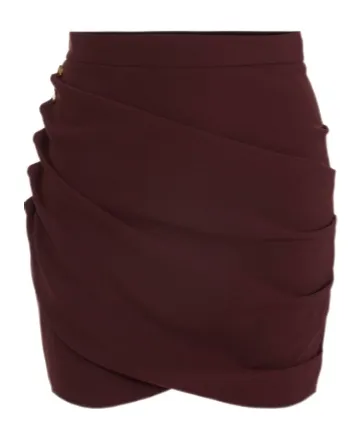 Elisabetta Franchi Drape Detailed Mini Skirt