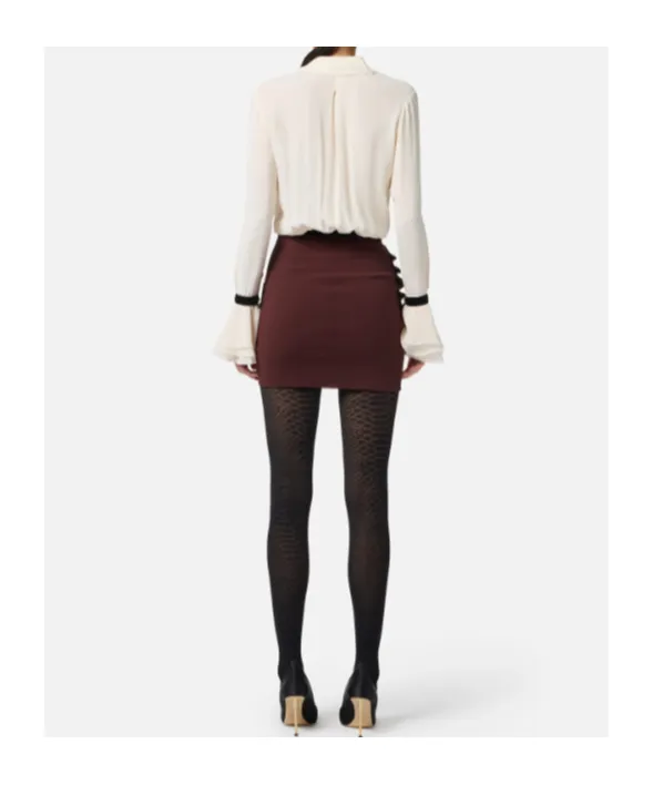 Elisabetta Franchi Drape Detailed Mini Skirt
