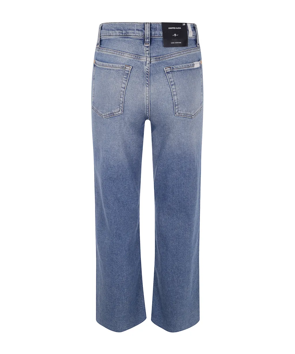 Denim Trousers With Belt Loops