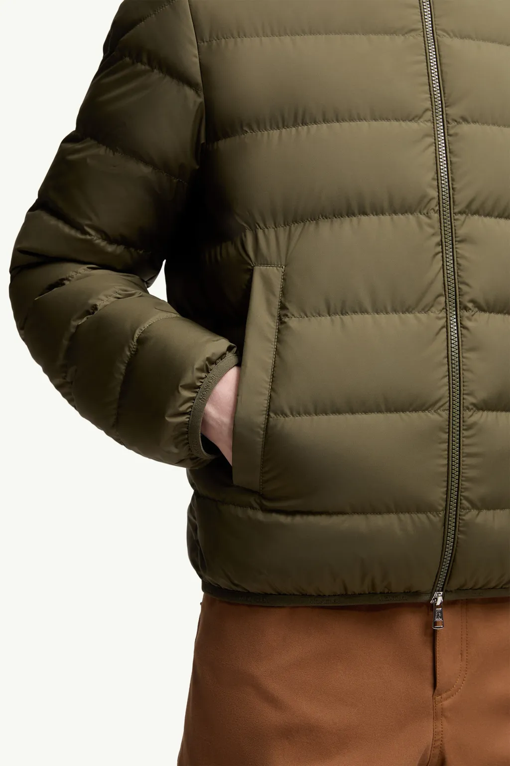 Moncler Baudinet Zip-Up Short Padded Jacket
