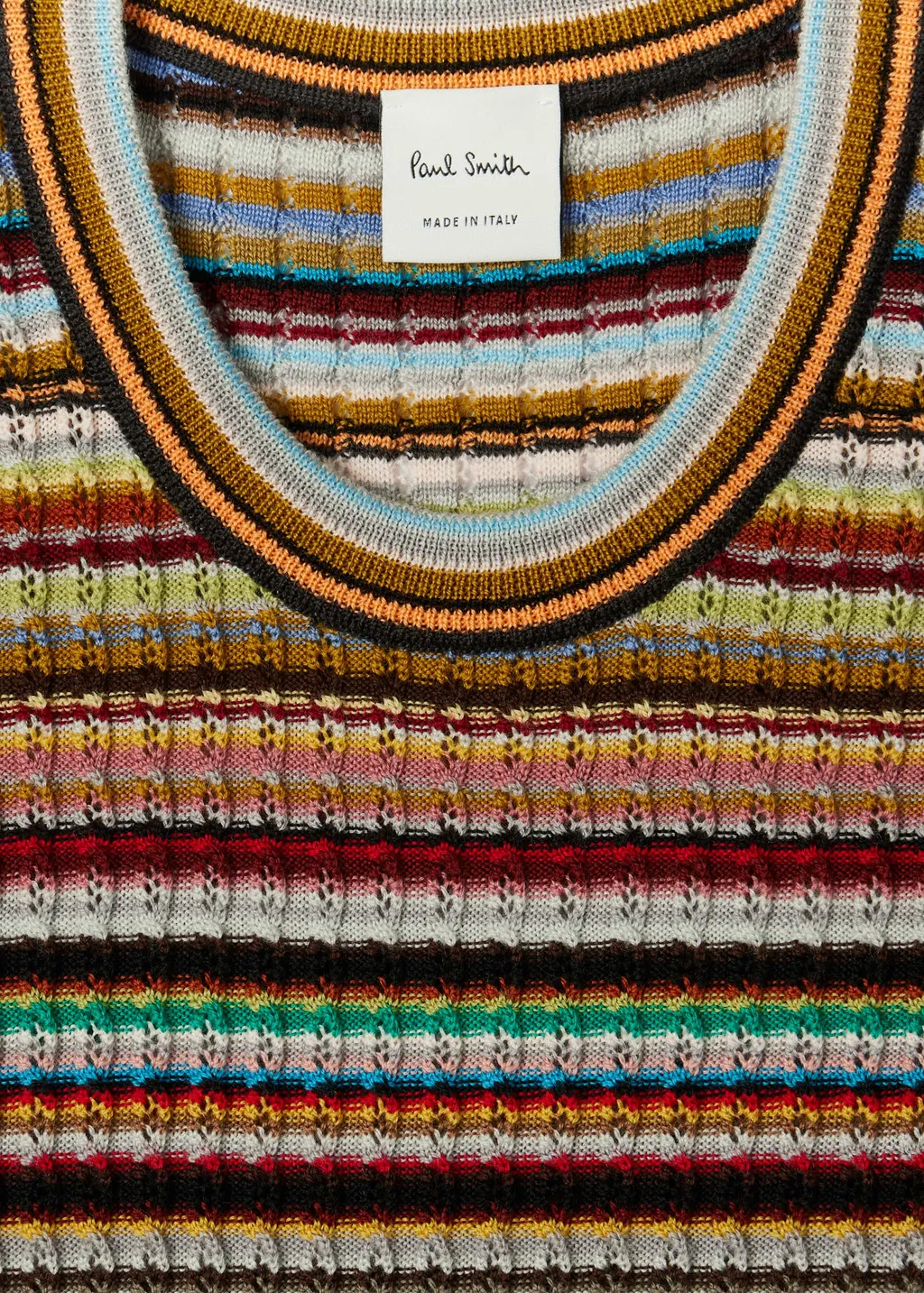 Paul Smith Striped Ribbed Top