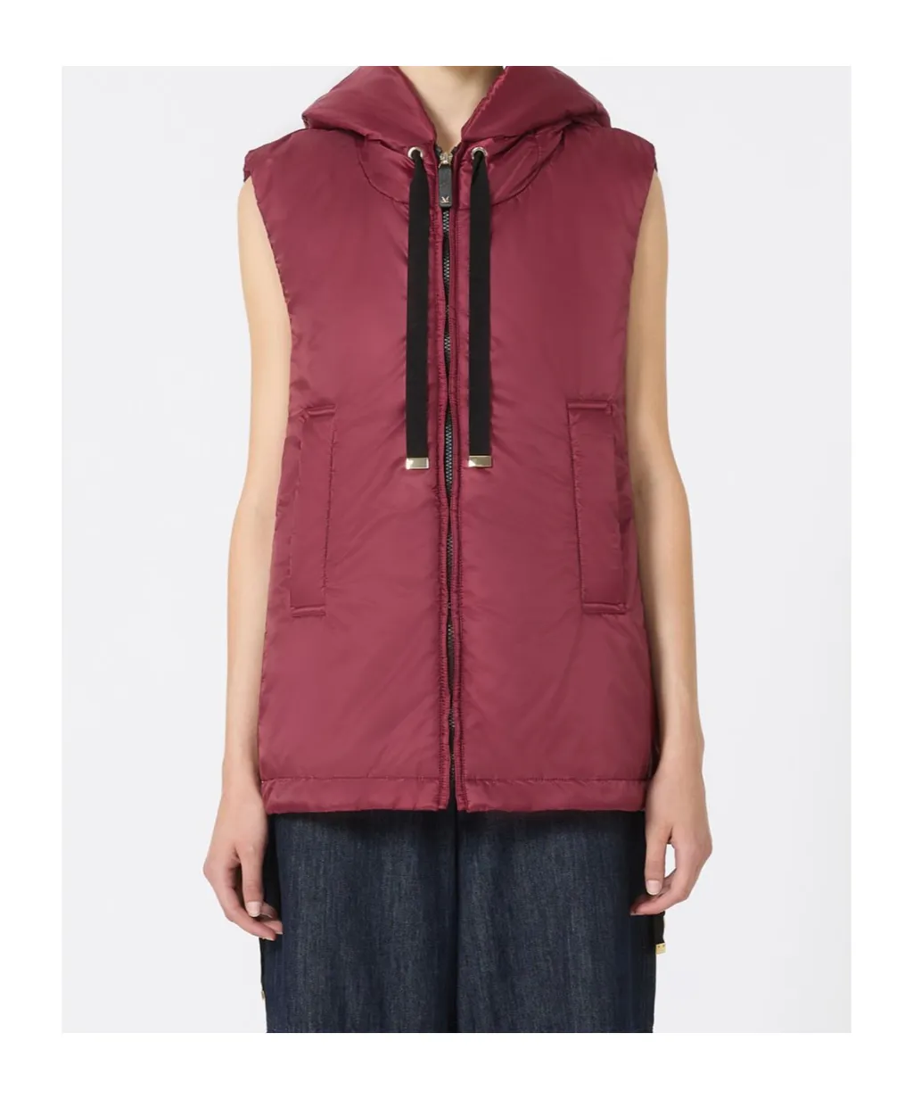 Max Mara The Cube Greengo Zip-Up Hooded Gilet