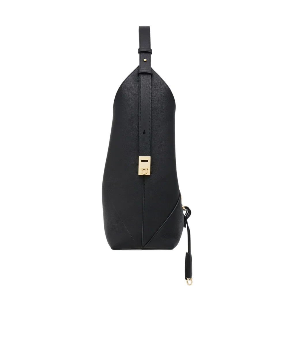 Ferragamo V-Shaped Hobo Bag