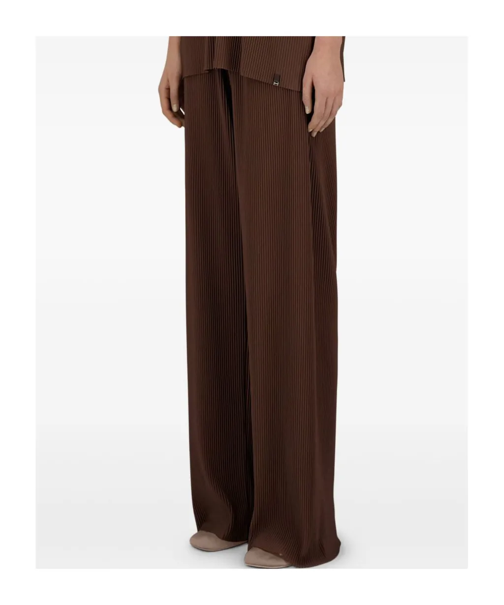 Herno Elasticated Waistband Wide-Leg Trousers