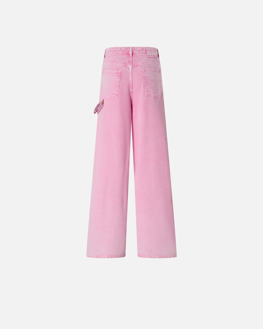 Knotted Wide-Leg Jeans
