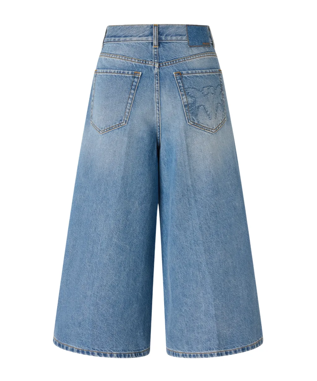 Pinko Seam Wide Leg Denim Jeans