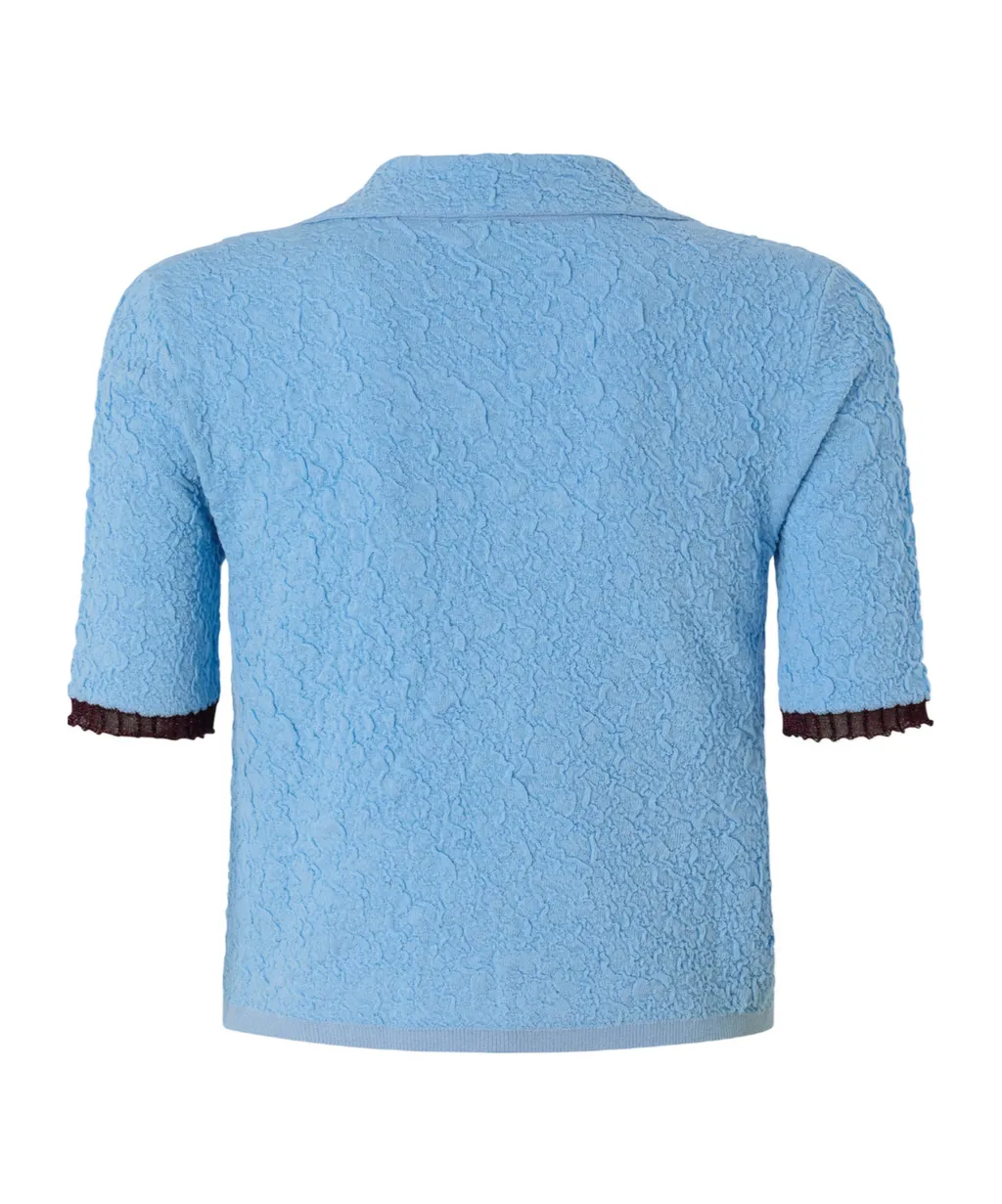 Short-Sleeved Knitted Cardigan