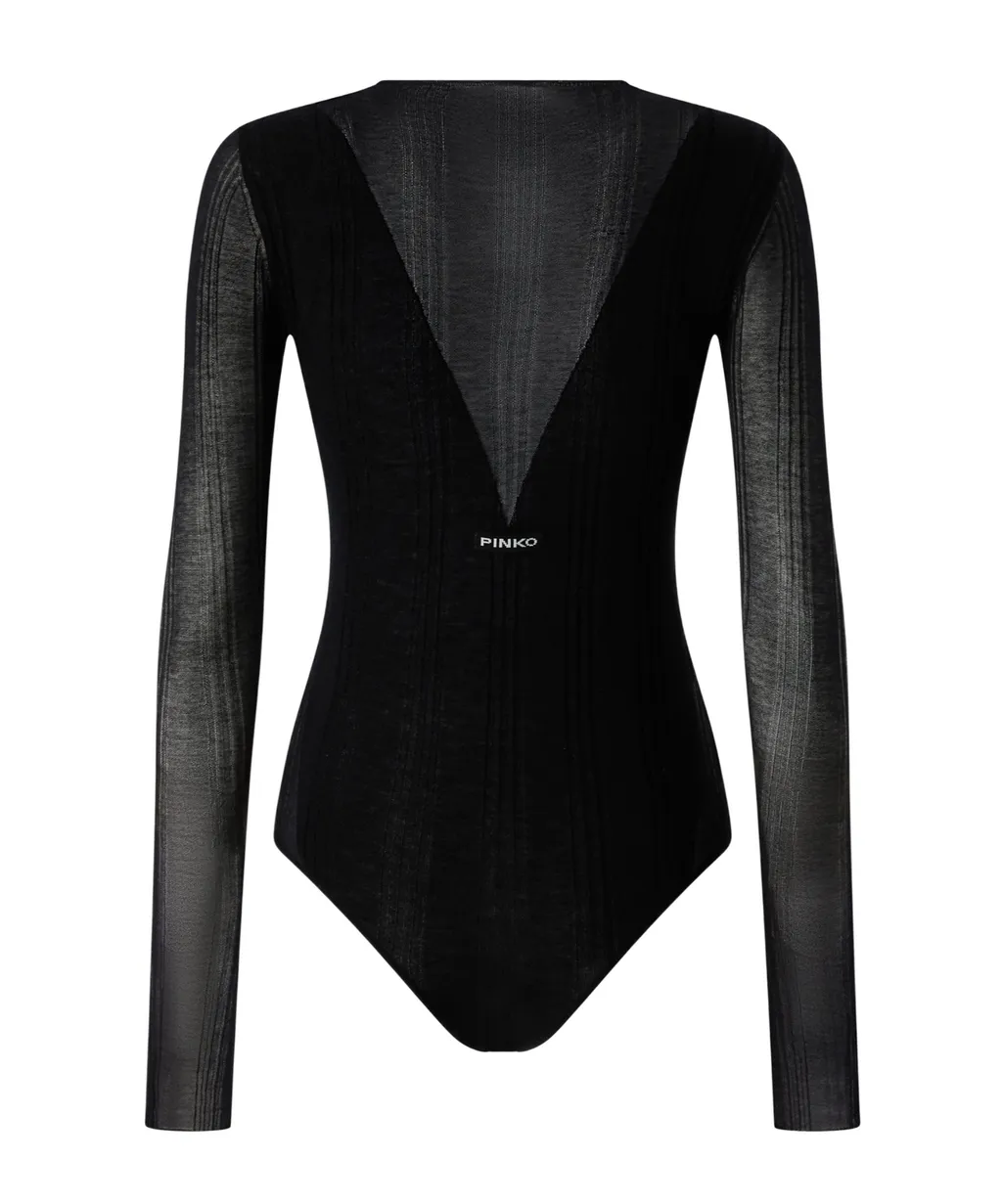 V-Neck Long-Sleeve Bodysuit
