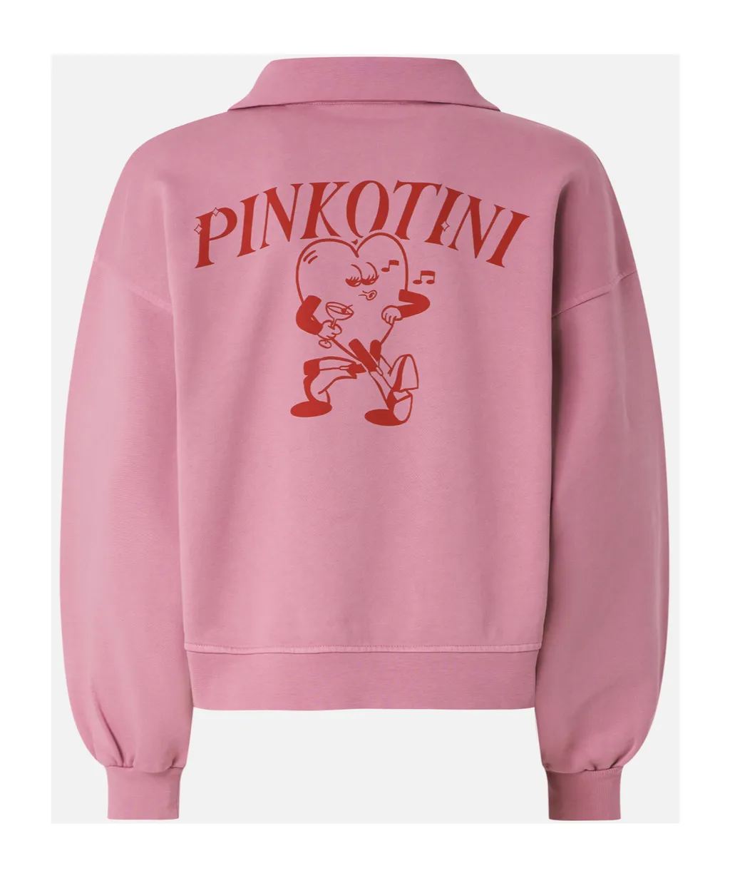Hal-Zip Collared Sweatshirt
