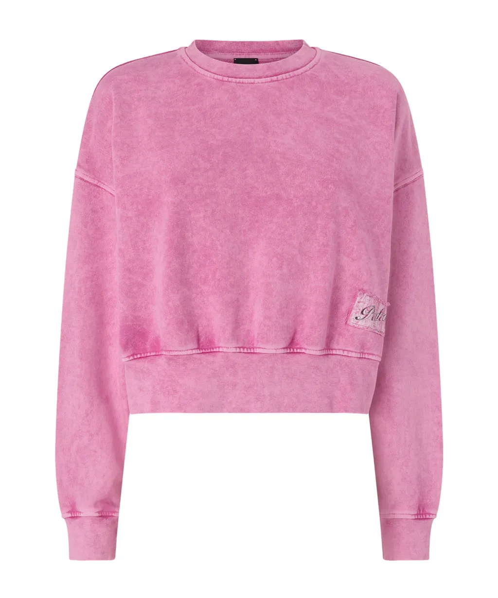 Pinko Lavacourt Cropped Logo Sweatshirt