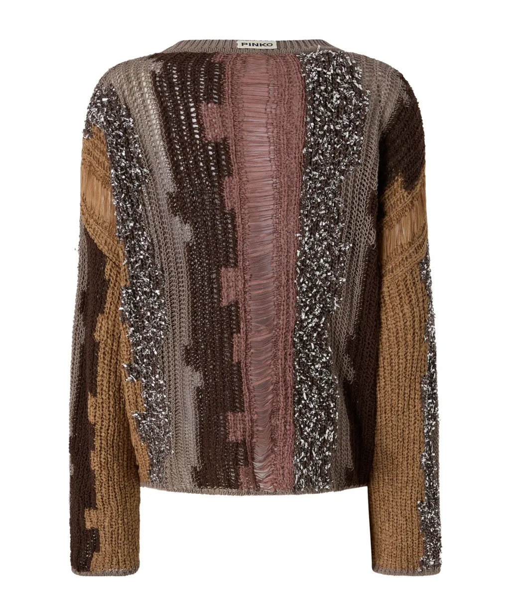 Sequin Striped Sweater