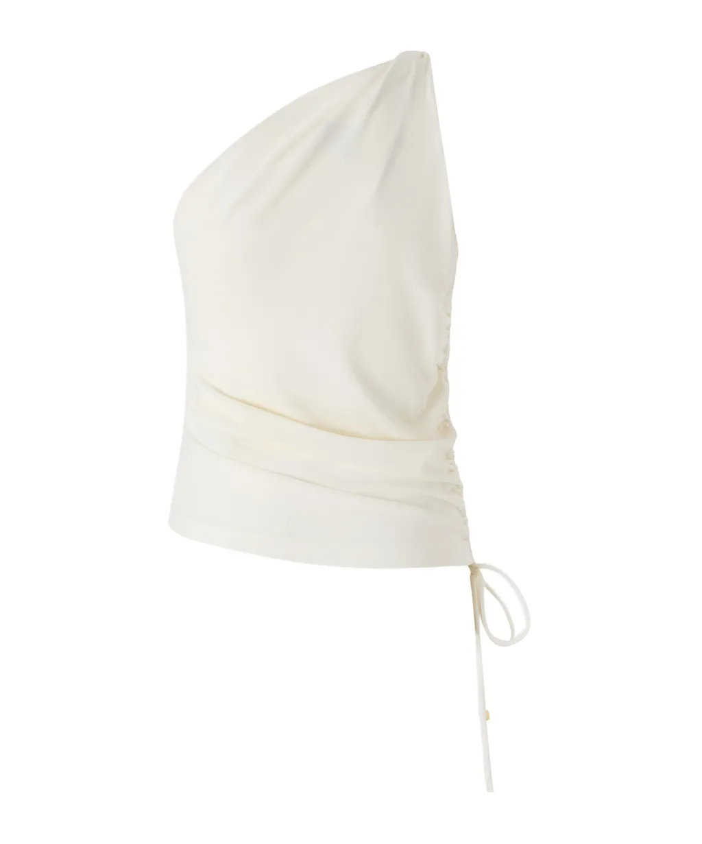 One-Shoulder Ruched Top