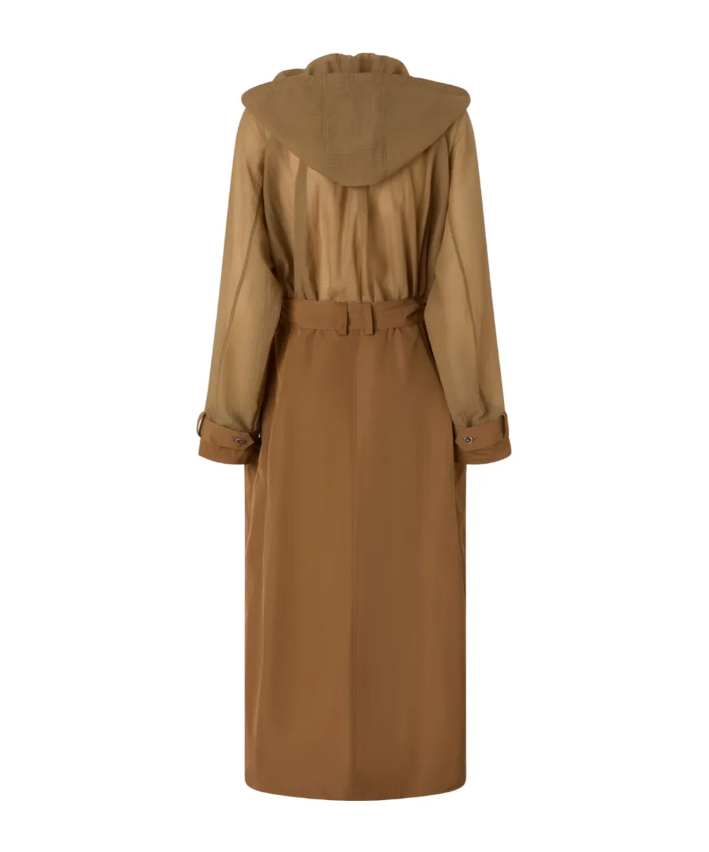 Hooded Belted Coat