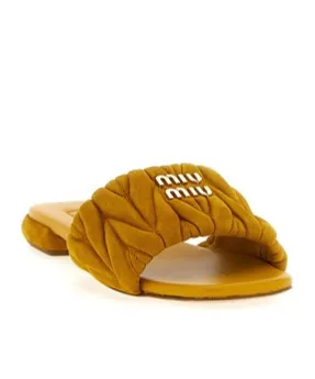 Miu Miu Open-Toe Slip-On Sandals