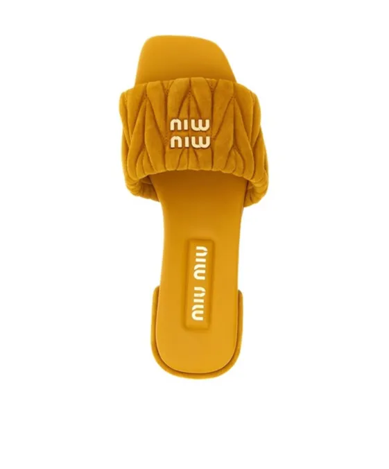 Miu Miu Open-Toe Slip-On Sandals